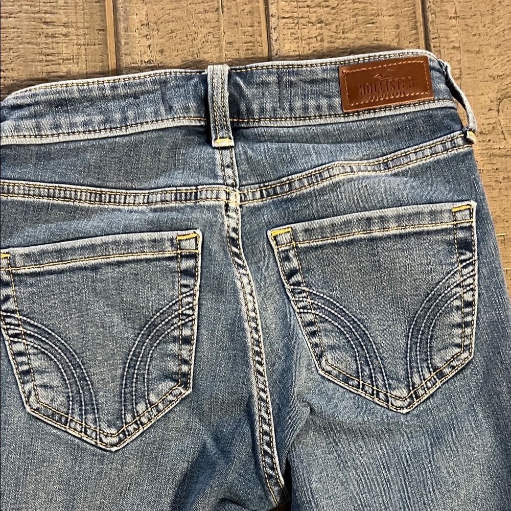 Hollister Classic Blue Jeans 00R W24R High Rise Super Skinny - Picture 5 of 9